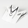 White Black Pinstripes